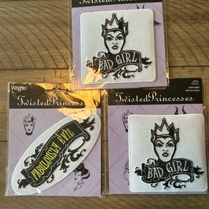Twisted Princesses Set of 3 Iron On Patches